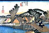 広重の保土ヶ谷宿